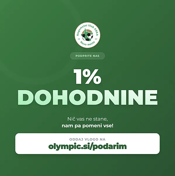 Podprite NK Krka z namenitvijo dohodnine