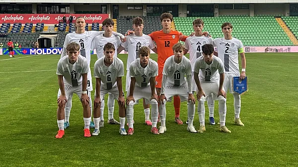David Janc v začetni postavi ob preobratu Slovenije U17 proti Moldaviji